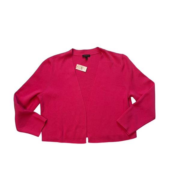 NWT, Talbots Pink Classic Dress Shrug Bolero Sweater, Sz M - Picture 12 of 14